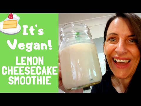 lemon-"-cheesecake-"-smoothie---easy-vegan-breakfast-recipe!