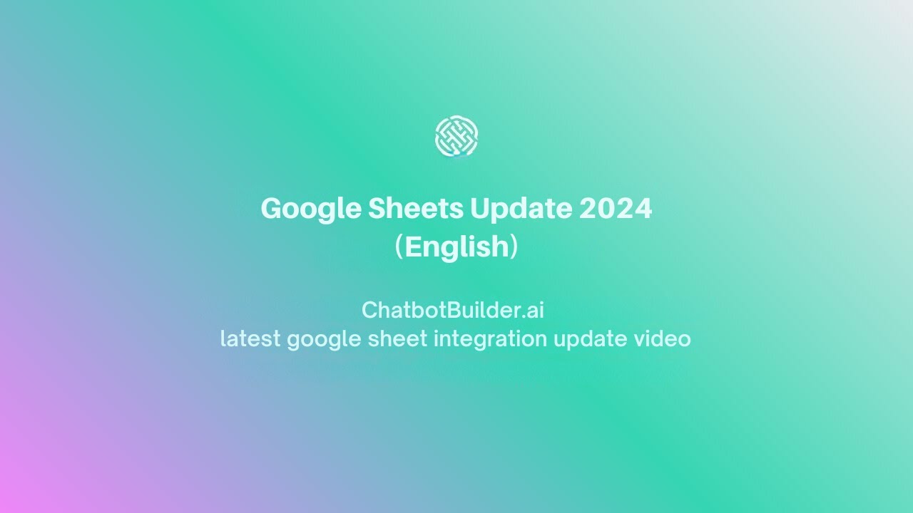 Google Sheets Integration Update (English) - YouTube