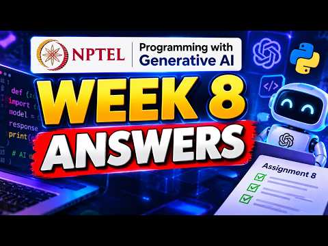 NPTEL Programming with Generative AI | Week 8 Assignment Answers