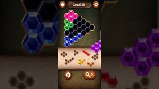 Hex puzzle 18 | Tic Tac Toe Glow Hexa Puzzle #45 | Android Gameplay screenshot 3