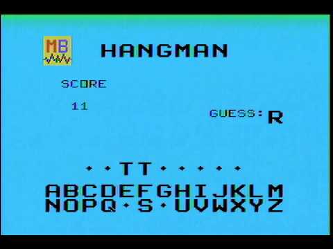 Hangman (TI-99/4A) gameplay footage