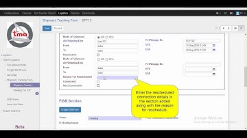 How to create and update STF against a BL or AWB