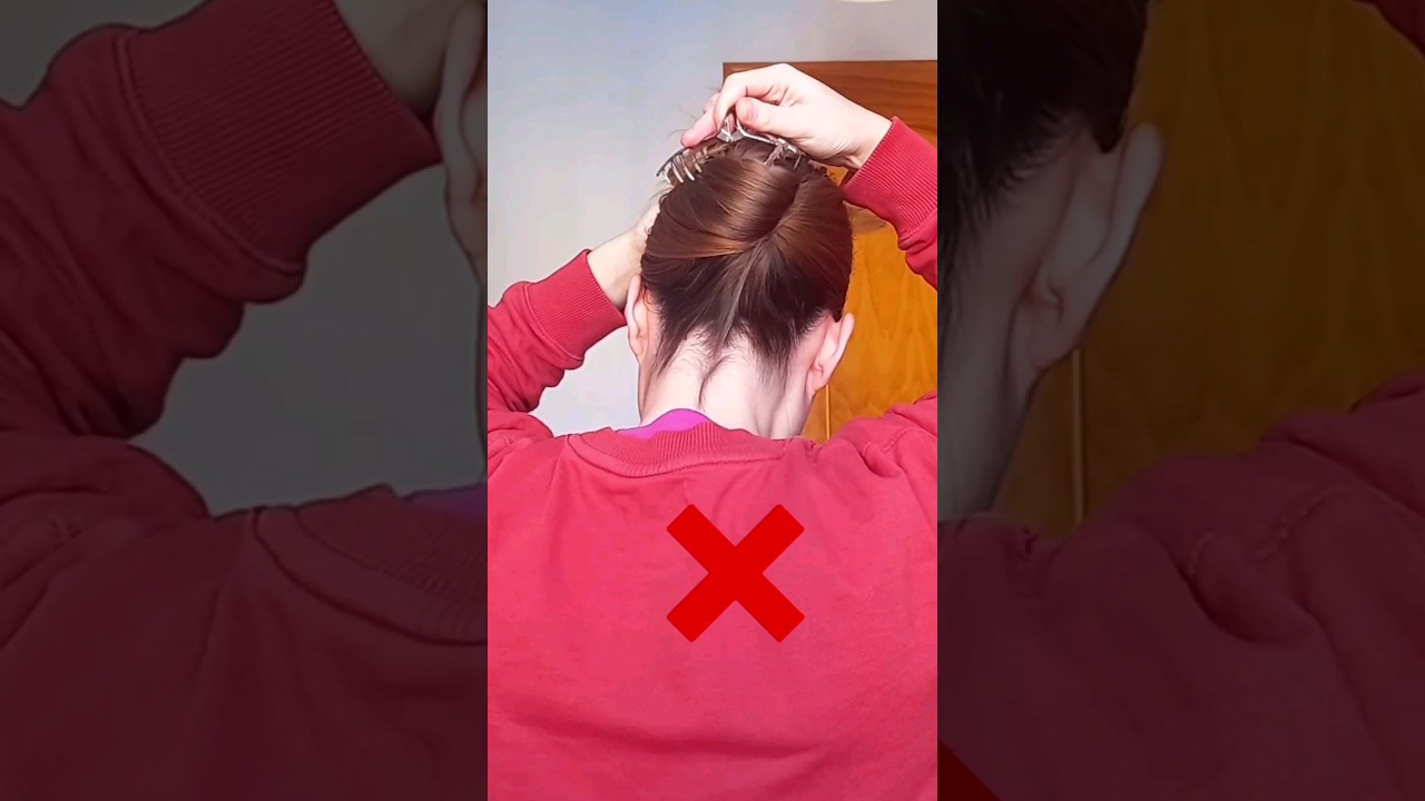 peinado con pinza fácil 💕 #hairstyle #peinados #hair #peinadofacil