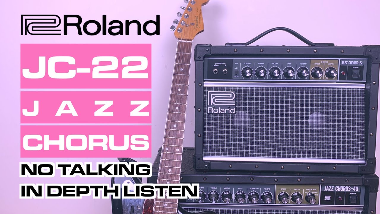 MY NEW ROLAND JC-22 JAZZ CHORUS AMP with PEDALS, EFFECTS LOOP, IN AMP  EFFECTS & MORE | IN STEREO!