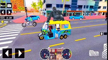 Tuk Tuk auto rickshaw driver game - 3D auto rickshaw driving game - Android iOS Gameplay #27