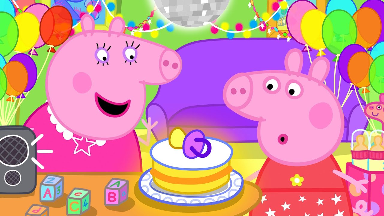 Mummy Pig's very exclusive gender reveal for Peppa Pig's new