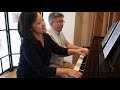 Brahms Hungarian Dance no. 5 in F# minor for Four Hands