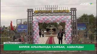 картинка: Бірлік ауылында саябақ ашылды