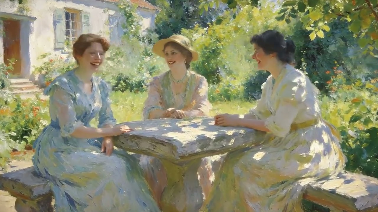 oil paint girl/Immerse yourself in the world of Monet's 