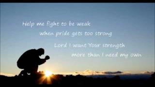 Video thumbnail of "Bruce Carroll - Fight to Be Weak (w/lyrics)"