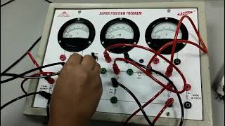 #BEE|BEEE lab experiments.  first year. basic electrical engineering superposition theorem