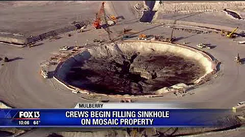 Crews Begin Sinkhole Repair
