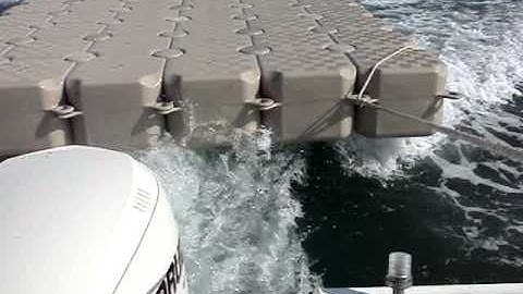 Towing a Floating Cube Dock