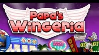 لعبة باباس اجنحة الدجاج papa's wingeria rank 2