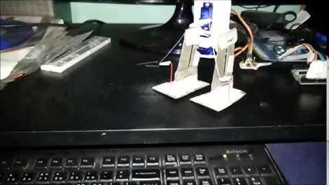 2 servo walking robot