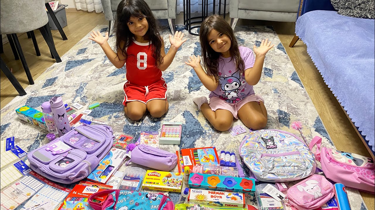 OKUL ALIŞVERİŞİ!!! KIRTASİYE ALIŞVERİŞİ YAPTIK ?! DEFNE İLE AFRA !