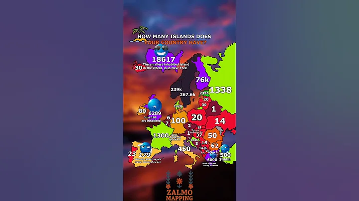 How many islands does your country have? #shorts #europe #map #mapping #geography