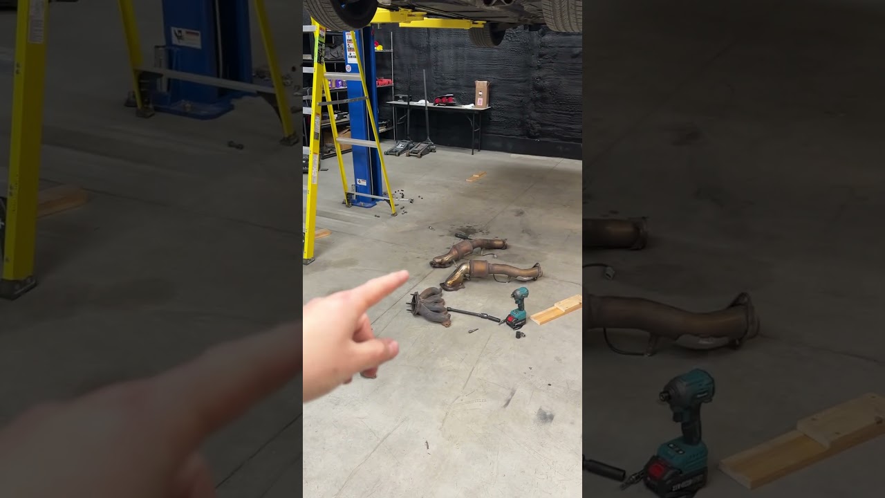 Installing long tube headers on the corvette