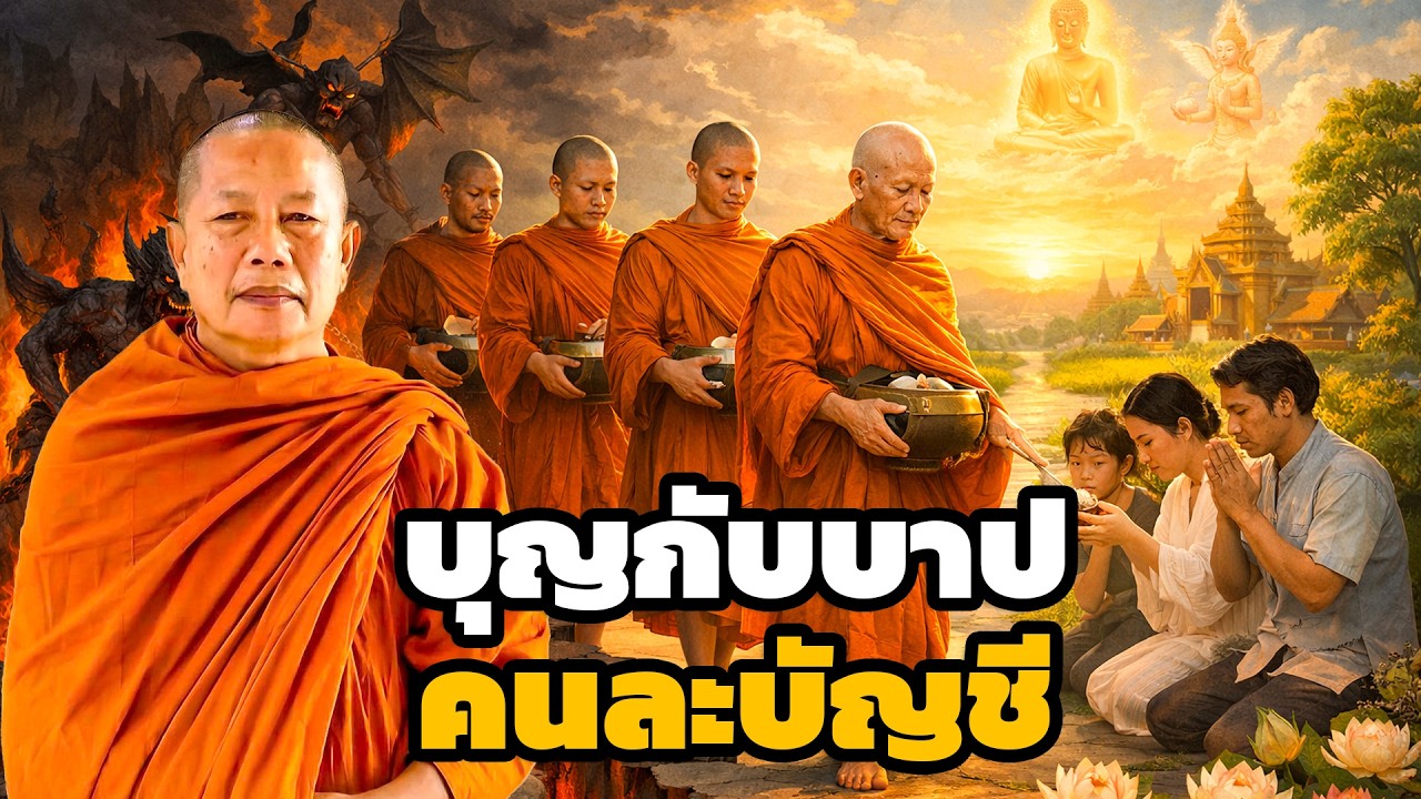 บุญเดินทางบุญ บาปเดินทางบาป ธรรมะคลายทุกข์ พระมหาบุญช่วย ปัญญาวชิโร