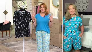 Disney and Friends Summer Fun Bermuda Short Pajama Set on QVC