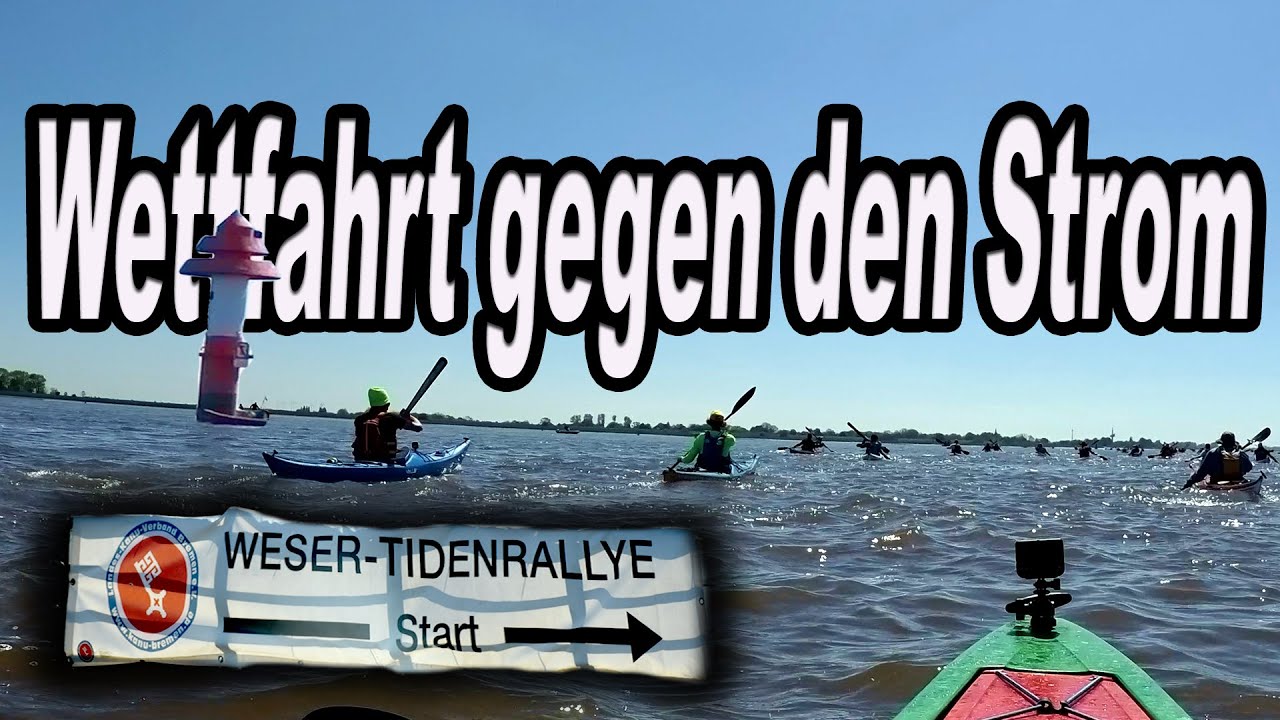 Wettlauf gegen den Strom Weser Tiden Rally 44km Gold Strecke