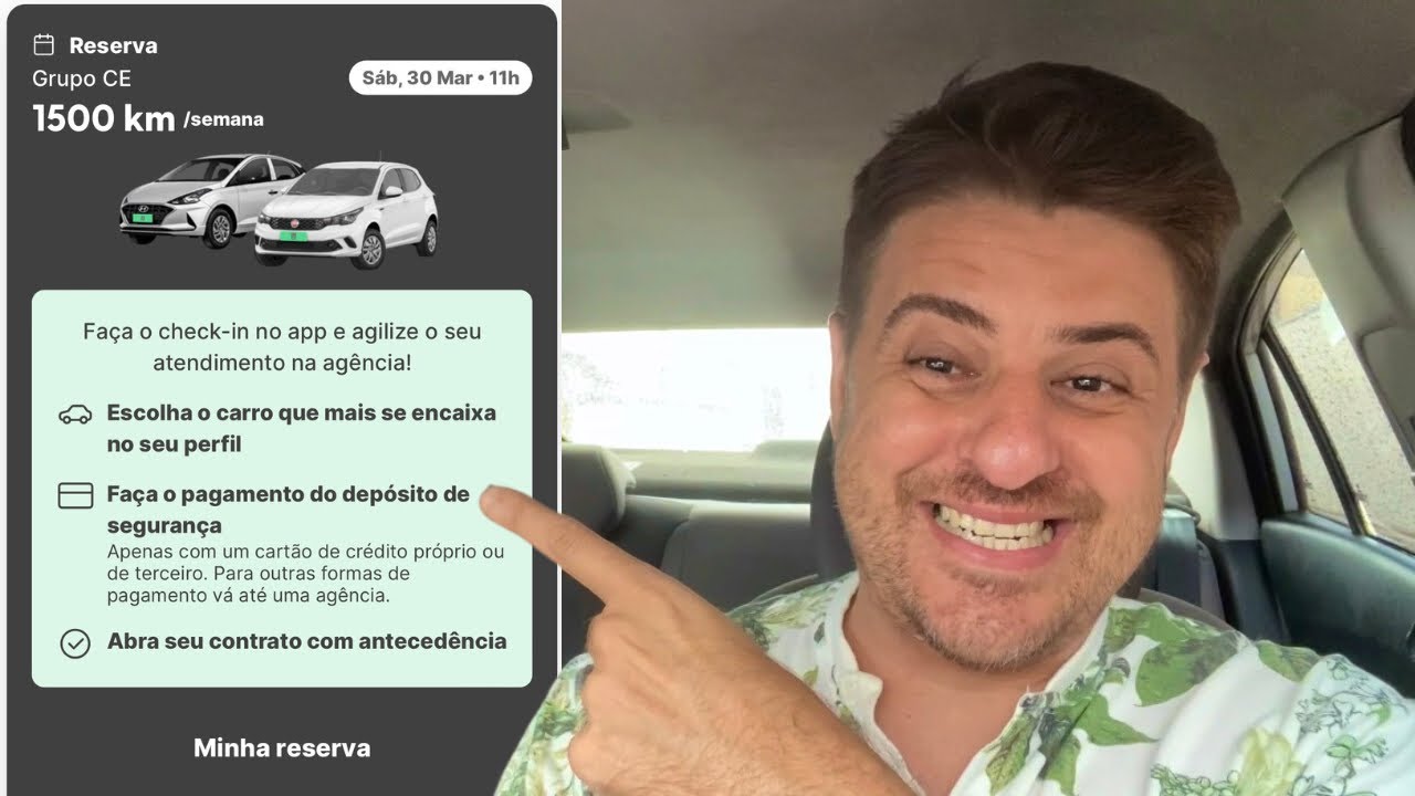 Reservei um carro na ZARP LOCALIZA para trabalhar na Uber em 2024