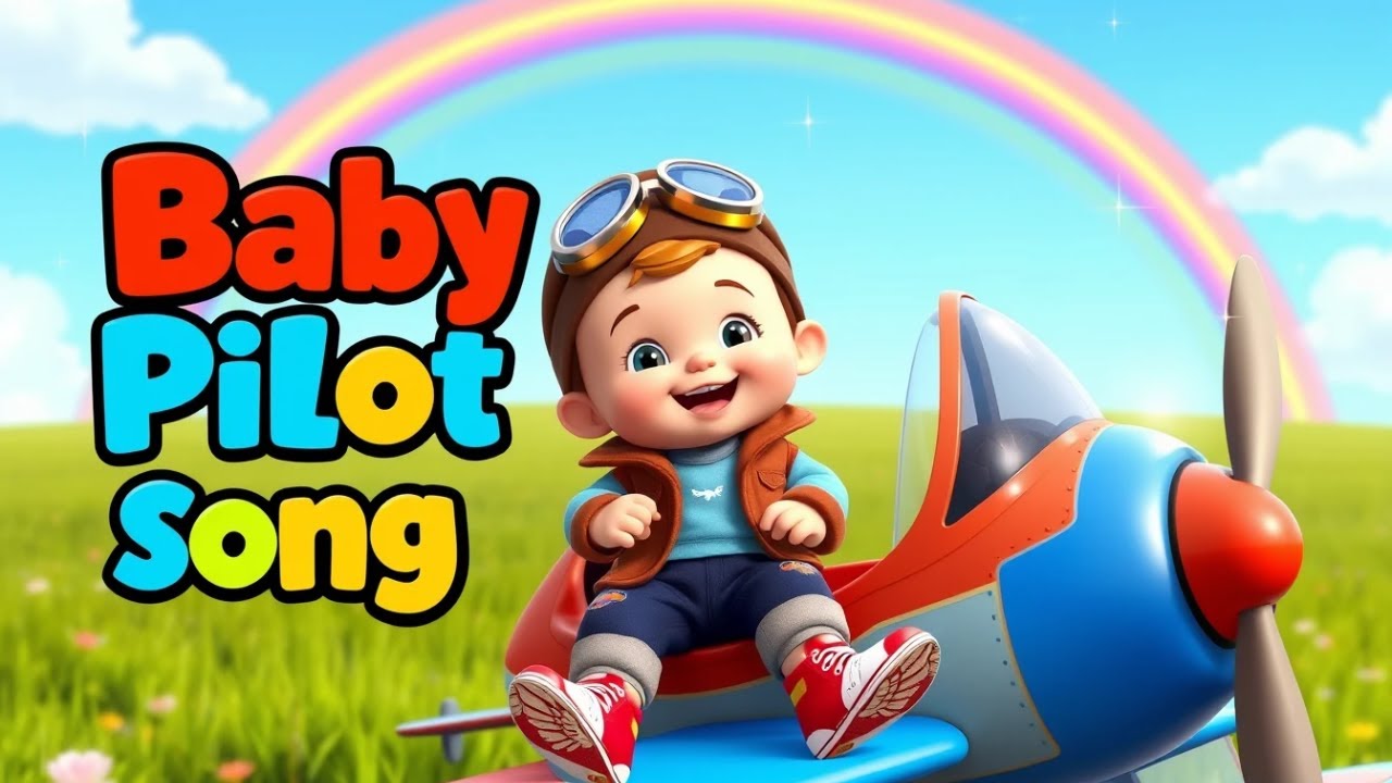 Baby Pilot Song ✈️ | Flying High in the Sky | Nursery Rhymes &Kids Songs| @anjurhymestv |