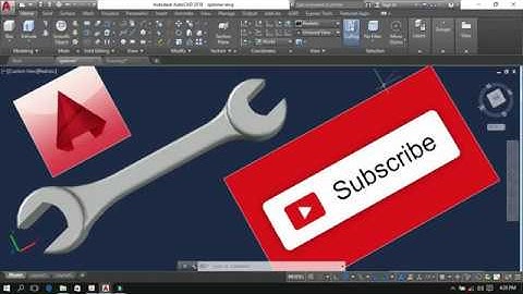 AutoCAD 3D Spanner Design Open End