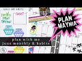 June Monthly & Habits Page: Skinny Classic Plan with Me // Plan MAYnia | Plans by Rochelle