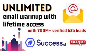 how to warmup unlimited email accounts with success.ai lifetime access