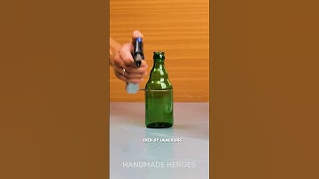 How to cut glass bottles to reuse: Practical hack 🍾