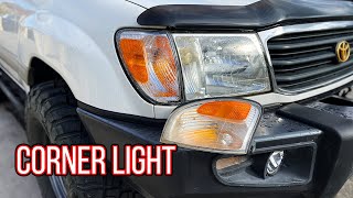 EASY FIX! Toyota Land Cruiser corner lamp replacement. works for the LX470 too!