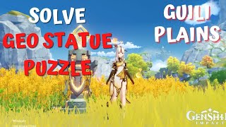 How to Solve Geo Statue Puzzle in Guili Plains - Genshin Impact Genshin Geo Puzzle Guili Plains