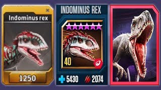 INDOMINUS REX - Jurassic World The Game Vs Jurassic World Alive Vs Jurassic Park Builder
