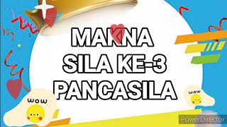 Makna sila ke 3 pancasila