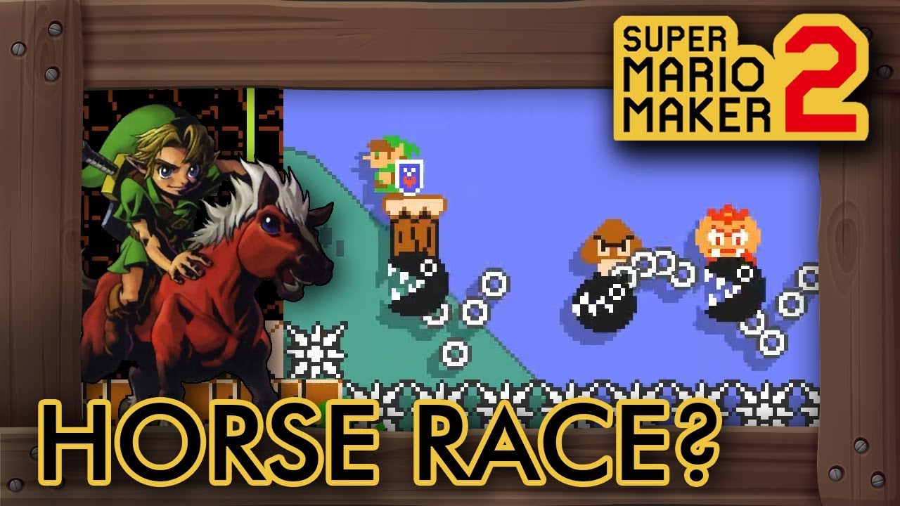 Super Mario Maker 2 - A Horse Race Level?