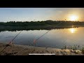 Рыбалка 🎣 с ночёвкой на реке с женой. Лето 2021. Вкусный рецепт, ребрышки. Молния ⛈ и гром. Двина