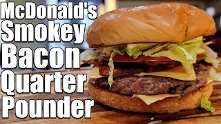 Making the McDonalds Smokey Bacon Quarter Pounder with Cheese
Here is a bit of a more modern item from McDonalds but it was short lived and well liked. In the UK and other countries you will know it as the BigTasty. Basically, because you would not have know what the 113 gram smokey american bacon burger was. The sauce is the real trick and yes, I made the sauce. The recipe is below. Enjoy!
McDonalds Smokey Sauce
1/2 cup Mayo
2 tsp Yellow Mustard
2 tsp Sweet Pickle Relish
1/4 tsp Onion Powder
1/4 tsp Granulated Garlic
1/8 tsp Vinegar
1/8 tsp Liquid Smoke
Please share, subscribe and hit the like button if you enjoyed this episode.
To see recipes and more go to https://www.billcookes.com
Check Me Out on X https://twitter.com/howtocooke
Check out my Instagram https://www.instagram.com/howtocooke
Find Me On Facebook https://www.facebook.com/howtocooke
00:00 Introduction
00:51 Making the Smokey Sauce
06:43 Cooking the burger
07:19 Assembling the smokey bacon quarter pounder
10:18 Money Shot
11:11 Tasting
12:04 Outro Making the McDonalds Smokey Bacon Quarter Pounder with Cheese