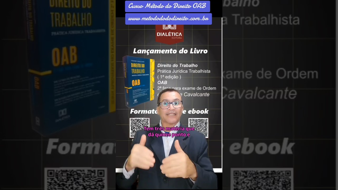 Sejam aprovados noExame de Ordem na 2ª fase  Livro Direito do Trabalho Prática Jurídica Trabalhista 