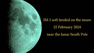 Lunar Mission Update 22 February 2024-Odysseus Lunar Lander, IM-1 by Intuitive Machines #space #moon