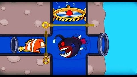 save the fish game / save fish / fishdom gameplay Noob vs Pro vs Hacker!
