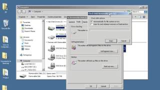 Finding the Disk Utilities in Windows 7