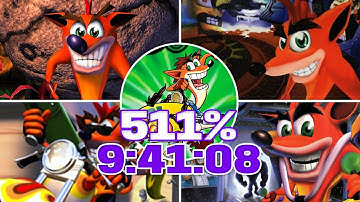 Crash Bandicoot 511% Speedrun: 9:41:08