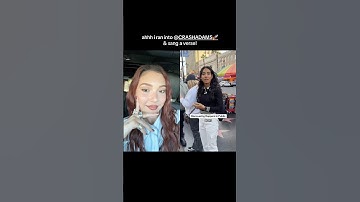 i ran into @CrashAdams & sang a verse! 🤯