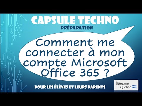 Comment se connecter à mon compte Microsoft Office365