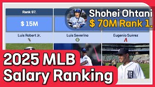 Top 300 MLB Salaries in 2025 - Shohei Ohtani Leads for Second Straight Year