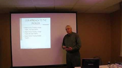 Multi-Target Tracking and Multi-Sensor Data Fusion Professional Development Short Course Video