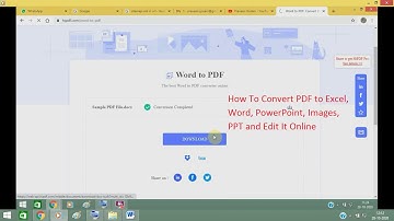 How To Convert PDF to Excel, Word, PowerPoint, Images, PPT and Edit It Online