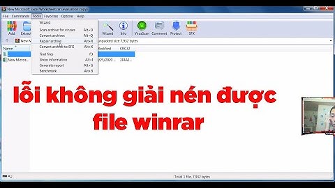 Sửa lỗi winrar không giải được nén | Sửa lỗi winrar diagnostic messages