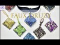 FAUX DRUZY STONE - Choker Necklace - Jewerly Making - Polymer Clay Tutorial